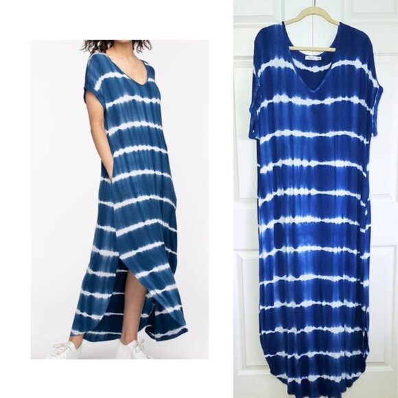 Ricki's Dresses & Skirts - Tie Dye Maxi Dress - Size XL  -  Blue & White